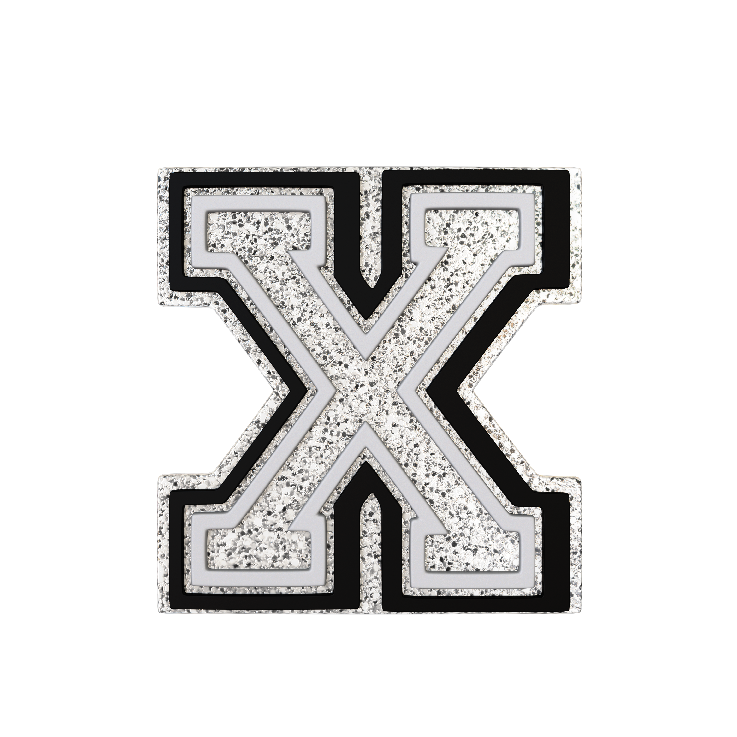 Budz | Silver Letter X