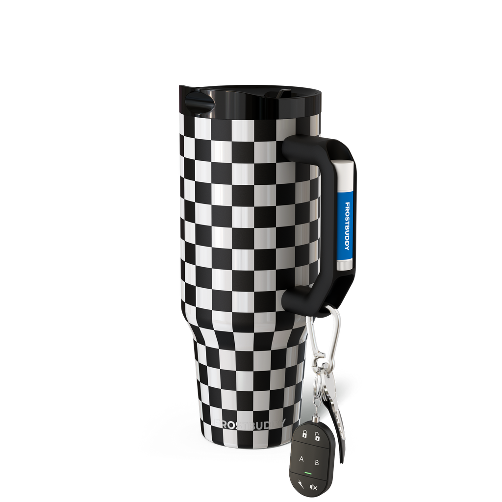 Thicc Buddy 40oz | Black \u0026 White Checkered