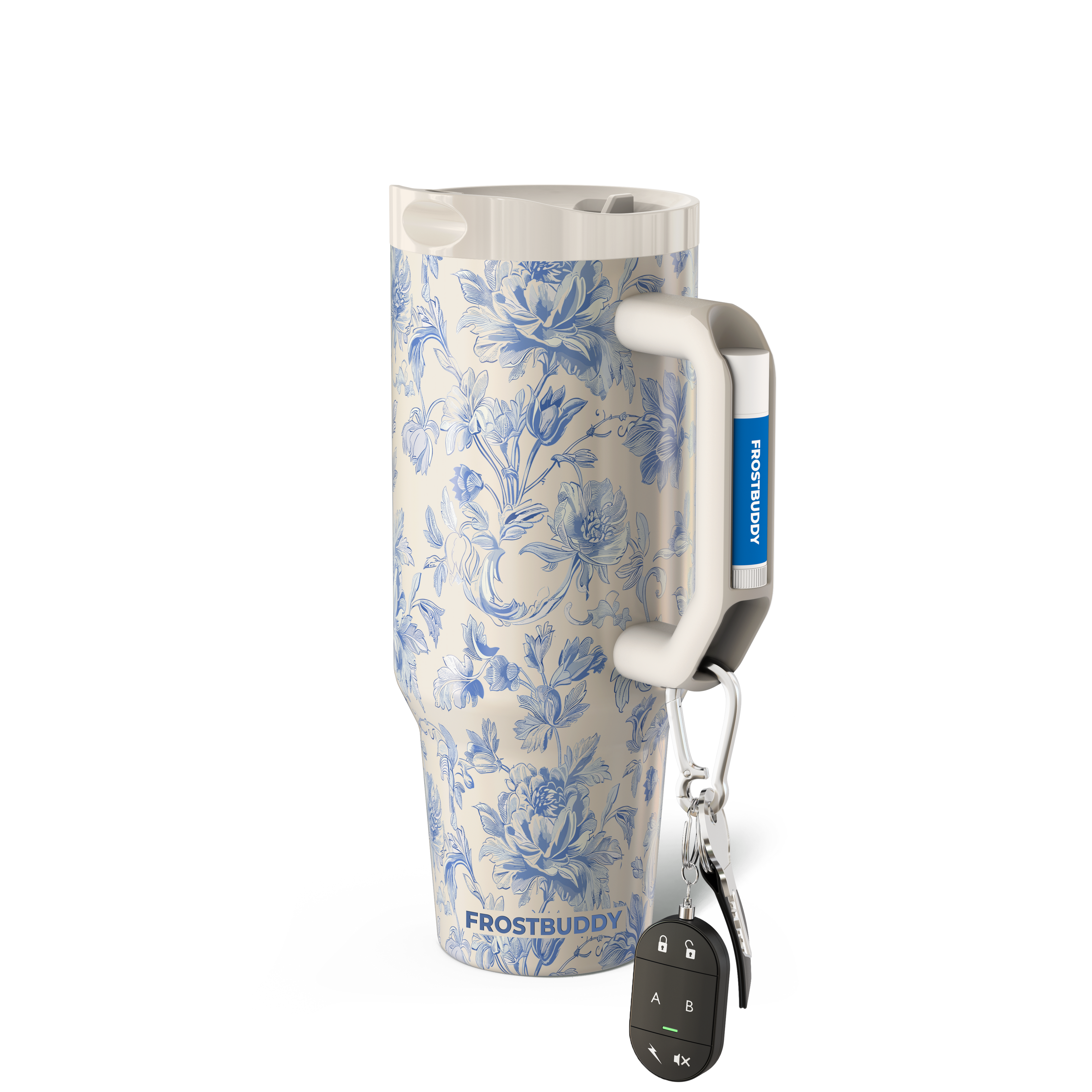 Thicc Buddy 40oz | Blue Floral